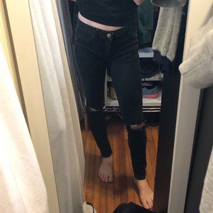 Free People black skinny jeans